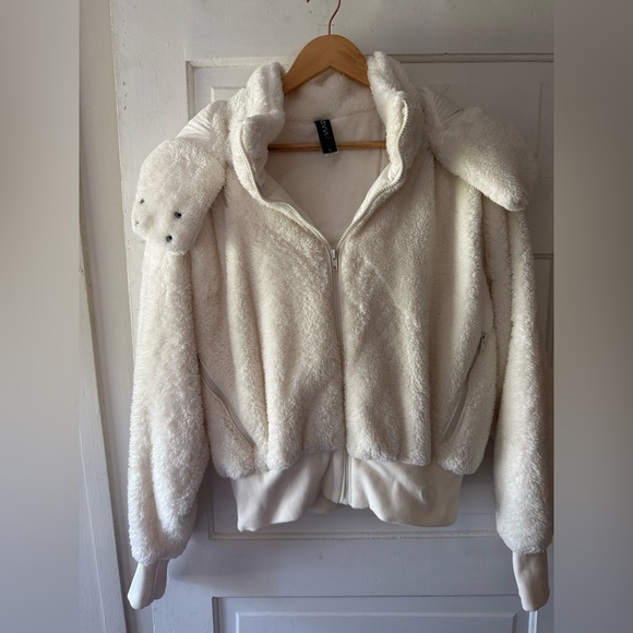 Savvi Full Zip Amy Women's Cream Sherpa Jacket - Picture 1 of 9